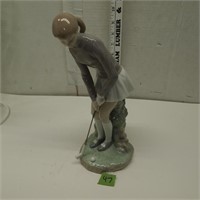 Lady Golf Figurine