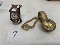 3 Lady's Wrist Watches