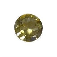 Natural 0.75ct Round Cut Yellow Citrine Gemstone