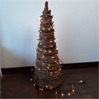 3 FT LIGHTED GRAPEVINE TREE