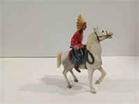 Plastic Horse with Indian