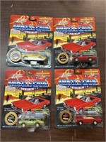 (4) Johnny Lightning muscle cars