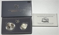 '91 US Mt. Rushmore Anni UNC Coin Set-Silver Proof