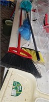 Step Stool, Brooms & Other Cleaning Items