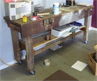 Primitive workbench on casters