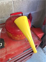 nice metal gas can with funnel
