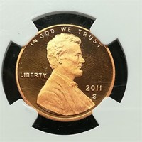 2011 S EARLY RELEASE PENNY 1C PF69 NGS