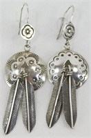 Vintage 1960’s Sterling Silver Earrings - 6.3