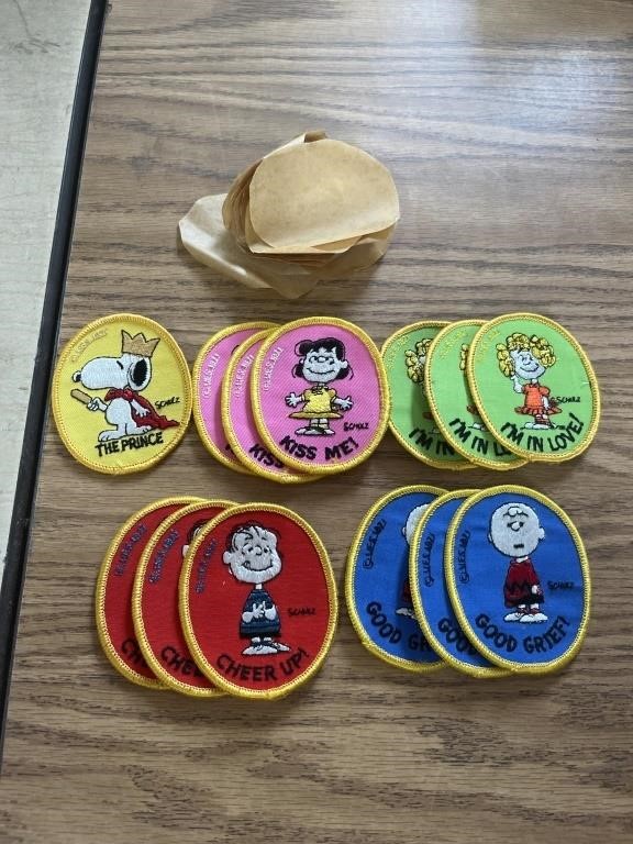 Peanuts Patches with Sticky Backs