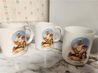 5 Norman Rockwell Mugs