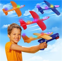 3 pack led airplane launching kit toy