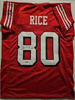 Jerry rice signed jersey tristar coa