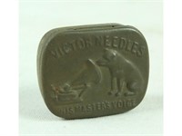 Early Embossed Victor Needle Tin