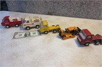 lot 5 vintage Metal Toy Trucks Tonka~Buddy L