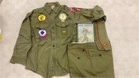 Vintage Boy Scout uniform  and handbook