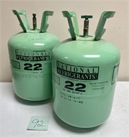 Qty 2 R12 Refrigerant 22 Cans *See Desc