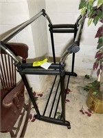 ROLLING DUAL SIDED CLOTHES RACK