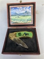 Tractor Design Pocket Knife with case