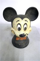 Vintage Mickey Mouse Piggy Bank 10"T