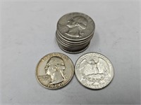 10- 1960 Washington Silver Quarters