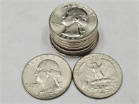 10- 1964 D Washington Silver Quarters