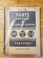 McCormick deering W6, WD6, O6 parts catalog