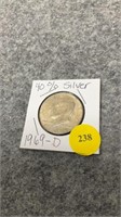 1969 1/2 dollar