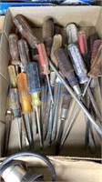 VARIOUS SCREWDRIVERS - LONG HANDLED, ETC