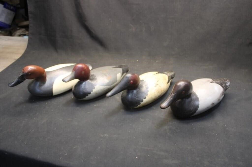 4 - Vintage Red Head/Canvasback Decoys