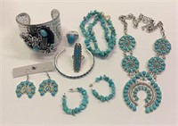 Indian Style Faux Turquoise Jewelry