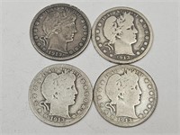 4- 1913 Barber Quarters