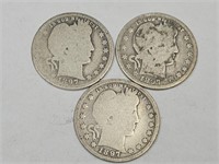 3- 1897 Barber Quarters