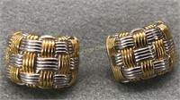 18kt Gold Earrings, 7.49 Grams