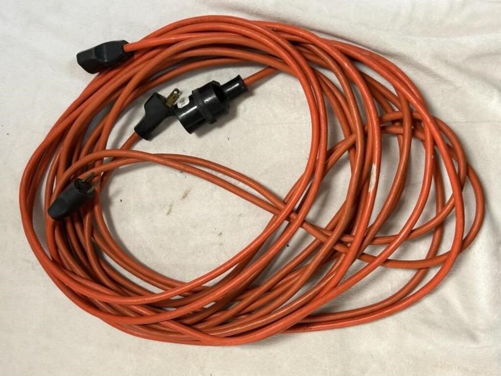 2 Orange Extension Cords