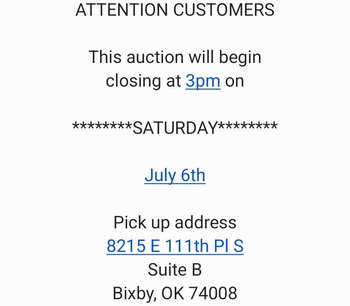 This and That Auction Bixby, Ok 7-06-24