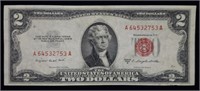 1953 B $2 Red Seal Legal Tender Bank Note Nice