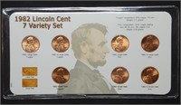 1982 Lincoln Cent 7 Penny Variety Set BU