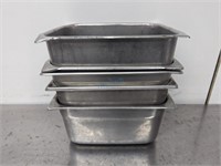 1/6 SIZE 6" STAINLESS STEEL INSERT *BID PER ITEM