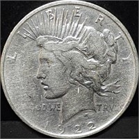 1922-D Peace Silver Dollar