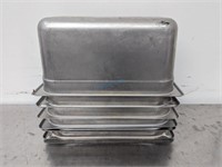 1/3 SIZE 6" STAINLESS STEEL INSERT *BID PER ITEM