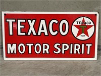 TEXACO MOTOR SPIRIT Enamel Sign - 450 x 230