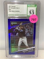 CSG graded 2021 blue Donruss Fernando Tatis Jr