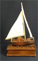 Musical Wooden Sailboat Display