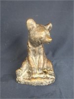 Bronze Style Ceramic Bear Figurene