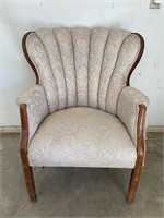 Upholstered Arm Chair (worn condition) "as is"