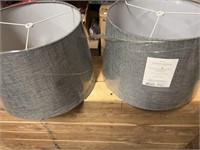 Blue / grey lamp shades