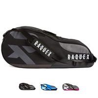 Raquex Tennis Bag - 6 Racket Bag for Tennis, Badmi