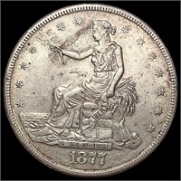 1877-S Micro S Silver Trade Dollar CLOSELY