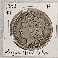 1903 P Morgan Silver Dollar 90%