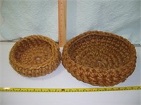 Jute Baskets and/or Bowl Coozies